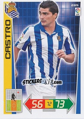 Sticker Castro - Liga BBVA 2012-2013. Adrenalyn XL n. 285 - Panini