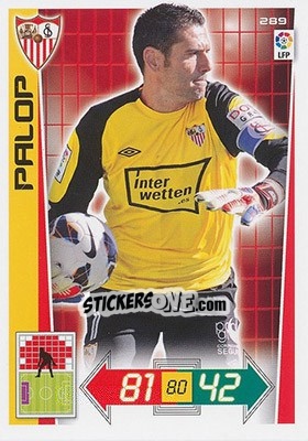 Sticker Palop - Liga BBVA 2012-2013. Adrenalyn XL n. 289 - Panini