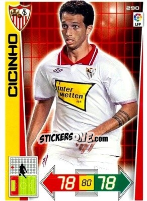 Sticker Cicinho - Liga BBVA 2012-2013. Adrenalyn XL n. 290 - Panini