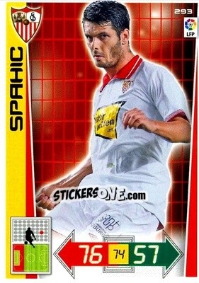 Sticker Spahic - Liga BBVA 2012-2013. Adrenalyn XL - Panini