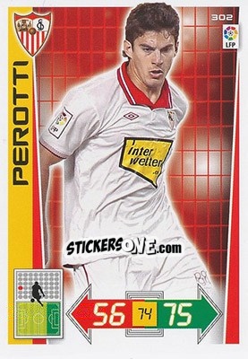 Sticker Perotti - Liga BBVA 2012-2013. Adrenalyn XL n. 302 - Panini