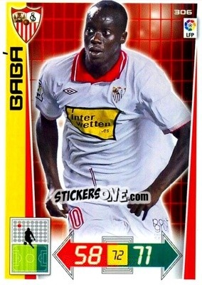 Sticker Babá - Liga BBVA 2012-2013. Adrenalyn XL n. 306 - Panini