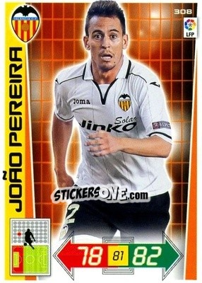 Sticker Joáo Pereira - Liga BBVA 2012-2013. Adrenalyn XL n. 308 - Panini
