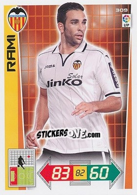Sticker Adil Rami - Liga BBVA 2012-2013. Adrenalyn XL n. 309 - Panini