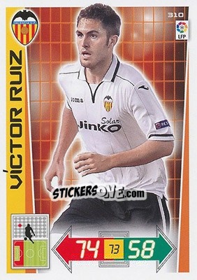 Sticker Víctor Ruiz - Liga BBVA 2012-2013. Adrenalyn XL n. 310 - Panini