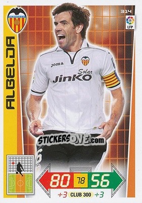 Sticker Albelda - Liga BBVA 2012-2013. Adrenalyn XL n. 314 - Panini