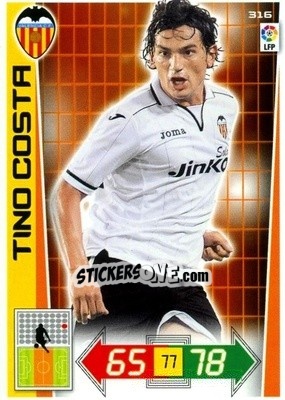 Sticker Tino Costa - Liga BBVA 2012-2013. Adrenalyn XL n. 316 - Panini