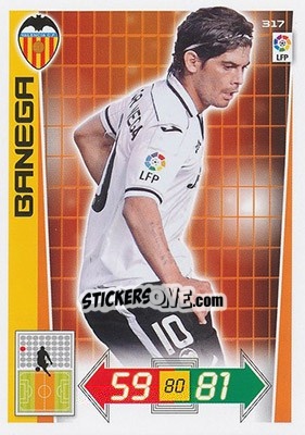 Cromo Banega - Liga BBVA 2012-2013. Adrenalyn XL - Panini