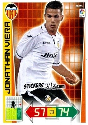 Sticker Jonathan Viera - Liga BBVA 2012-2013. Adrenalyn XL n. 321 - Panini