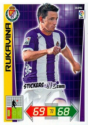 Sticker Rukavina - Liga BBVA 2012-2013. Adrenalyn XL n. 326 - Panini