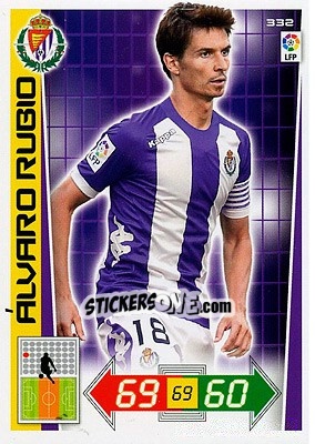 Sticker Álvaro Rubio - Liga BBVA 2012-2013. Adrenalyn XL n. 332 - Panini