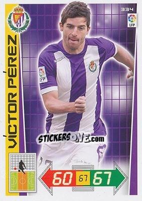 Sticker Víctor Pérez - Liga BBVA 2012-2013. Adrenalyn XL n. 334 - Panini
