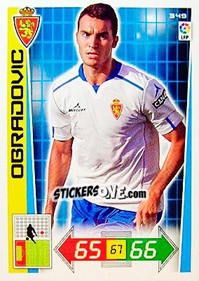 Sticker Obradovic - Liga BBVA 2012-2013. Adrenalyn XL n. 349 - Panini