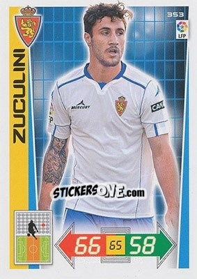 Sticker Zuculini - Liga BBVA 2012-2013. Adrenalyn XL n. 353 - Panini