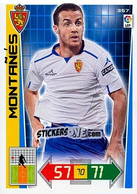 Cromo Montañés - Liga BBVA 2012-2013. Adrenalyn XL n. 357 - Panini