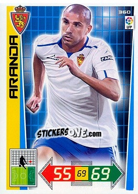 Sticker Aranda - Liga BBVA 2012-2013. Adrenalyn XL n. 360 - Panini