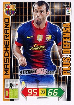 Sticker Mascherano - Liga BBVA 2012-2013. Adrenalyn XL - Panini