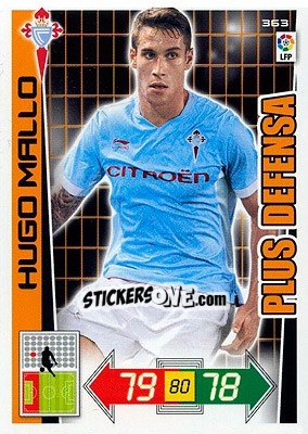 Sticker Hugo Mallo - Liga BBVA 2012-2013. Adrenalyn XL - Panini