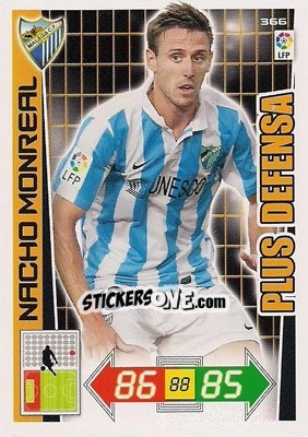 Sticker Nacho Monreal - Liga BBVA 2012-2013. Adrenalyn XL n. 366 - Panini