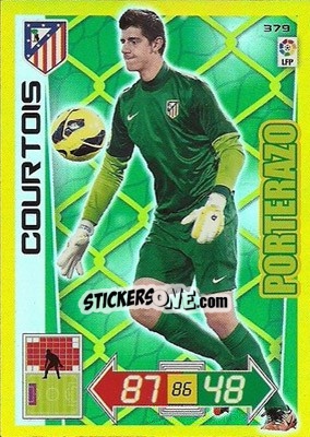 Sticker Courtois - Liga BBVA 2012-2013. Adrenalyn XL n. 379 - Panini