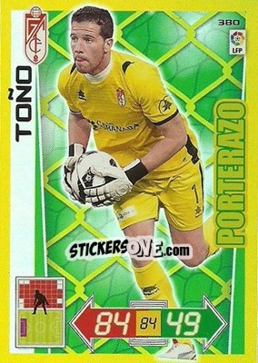 Sticker Toño - Liga BBVA 2012-2013. Adrenalyn XL n. 380 - Panini