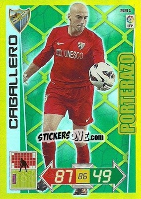Sticker Willy Caballero - Liga BBVA 2012-2013. Adrenalyn XL - Panini