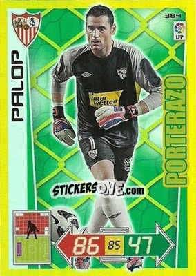 Sticker Palop - Liga BBVA 2012-2013. Adrenalyn XL n. 384 - Panini