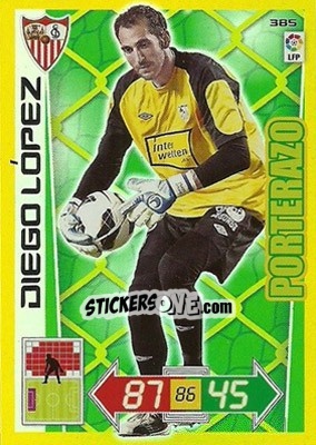 Cromo Diego López - Liga BBVA 2012-2013. Adrenalyn XL - Panini