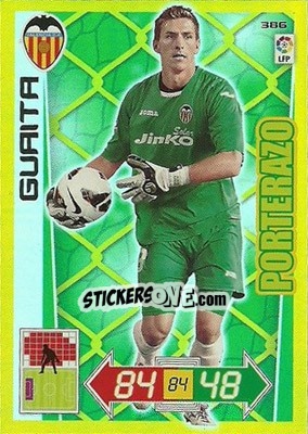 Sticker Guaita - Liga BBVA 2012-2013. Adrenalyn XL n. 386 - Panini