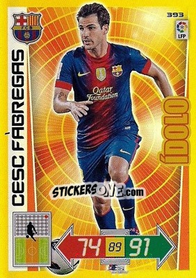 Sticker Cesc Fàbregas - Liga BBVA 2012-2013. Adrenalyn XL - Panini