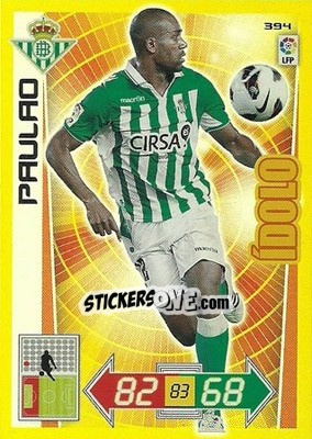 Sticker Paulao - Liga BBVA 2012-2013. Adrenalyn XL n. 394 - Panini