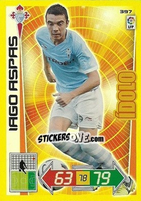 Sticker Iago Aspas - Liga BBVA 2012-2013. Adrenalyn XL n. 397 - Panini