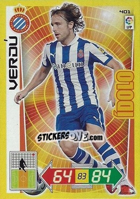 Cromo Verdú - Liga BBVA 2012-2013. Adrenalyn XL n. 401 - Panini