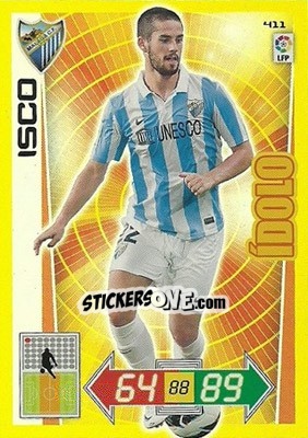Sticker Isco - Liga BBVA 2012-2013. Adrenalyn XL n. 411 - Panini