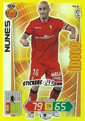 Sticker Nunes - Liga BBVA 2012-2013. Adrenalyn XL - Panini