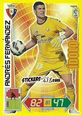 Sticker Andrés Fernández - Liga BBVA 2012-2013. Adrenalyn XL - Panini