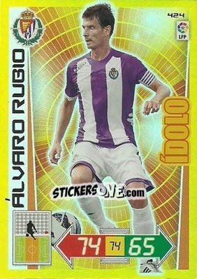 Sticker Álvaro Rubio - Liga BBVA 2012-2013. Adrenalyn XL n. 424 - Panini