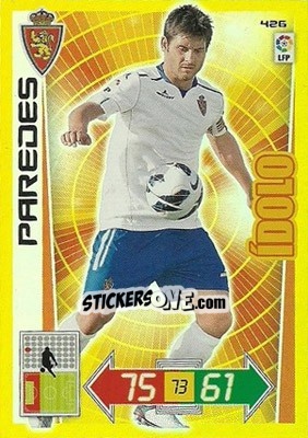 Sticker Paredes - Liga BBVA 2012-2013. Adrenalyn XL n. 426 - Panini