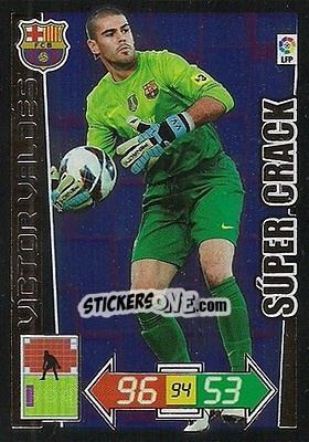 Cromo Víctor Valdés - Liga BBVA 2012-2013. Adrenalyn XL n. 430 - Panini