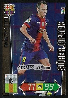 Sticker Iniesta - Liga BBVA 2012-2013. Adrenalyn XL - Panini