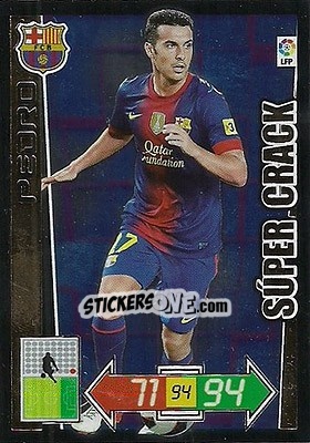 Sticker Pedro Rodríguez - Liga BBVA 2012-2013. Adrenalyn XL n. 434 - Panini