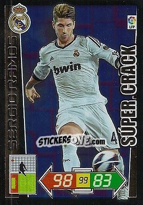 Sticker Sergio Ramos - Liga BBVA 2012-2013. Adrenalyn XL n. 437 - Panini