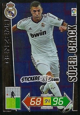 Sticker Benzema - Liga BBVA 2012-2013. Adrenalyn XL n. 441 - Panini