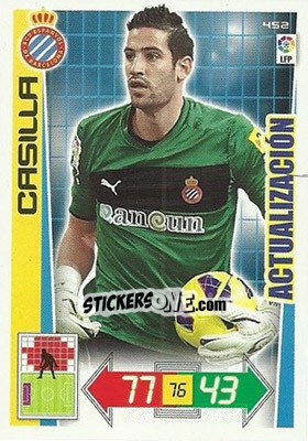 Sticker Casilla - Liga BBVA 2012-2013. Adrenalyn XL n. 452 - Panini
