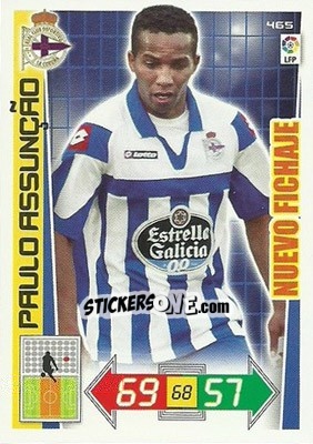 Sticker Paulo Assunçâo - Liga BBVA 2012-2013. Adrenalyn XL n. 465 - Panini