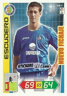 Sticker Escudero - Liga BBVA 2012-2013. Adrenalyn XL n. 467 - Panini