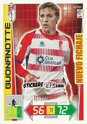 Sticker Buonanotte - Liga BBVA 2012-2013. Adrenalyn XL n. 470 - Panini
