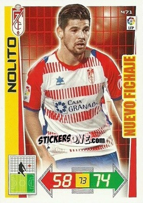 Sticker Nolito - Liga BBVA 2012-2013. Adrenalyn XL n. 471 - Panini