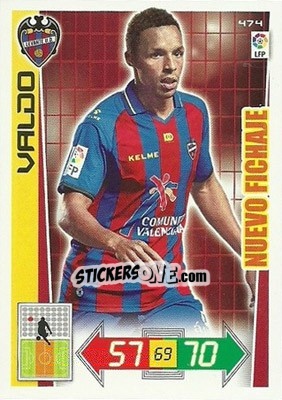 Sticker Valdo - Liga BBVA 2012-2013. Adrenalyn XL n. 474 - Panini