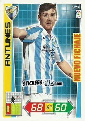 Sticker Antunes - Liga BBVA 2012-2013. Adrenalyn XL n. 477 - Panini
